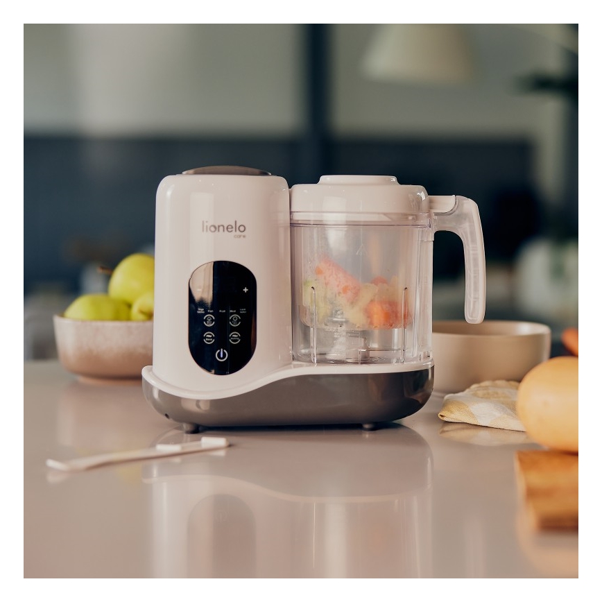 Lionelo - Parní vařič 5v1 BABYMENU 110W/230V bílá/šedá