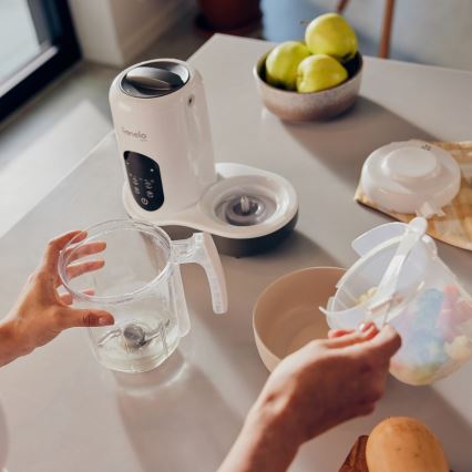 Lionelo - Parní vařič 5v1 BABYMENU 110W/230V bílá/šedá