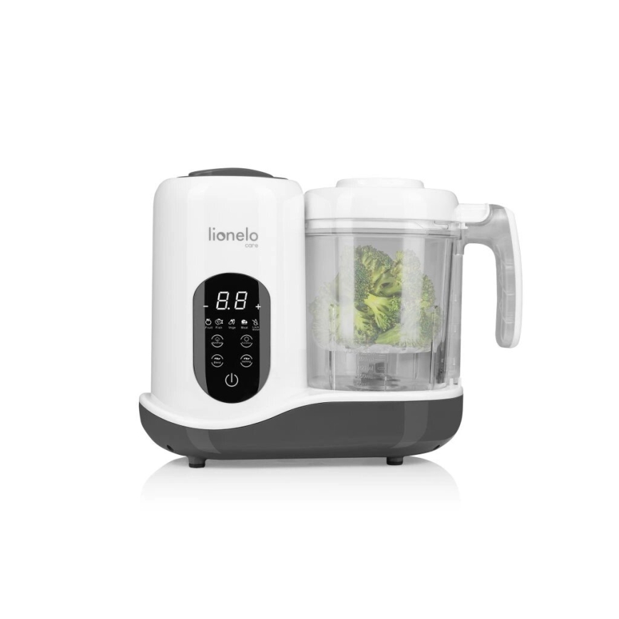 Lionelo - Parní vařič 5v1 BABYMENU 110W/230V bílá/šedá