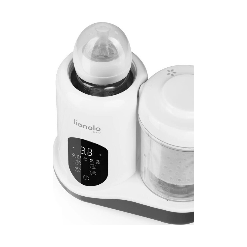 Lionelo - Parní vařič 5v1 BABYMENU 110W/230V bílá/šedá