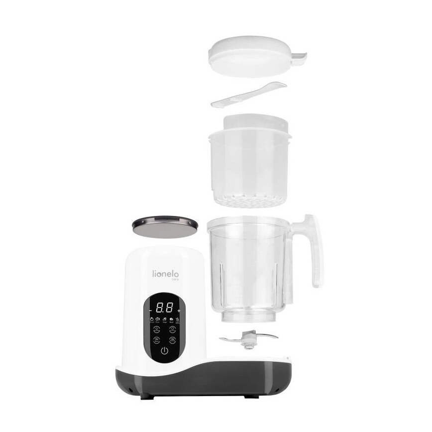 Lionelo - Parní vařič 5v1 BABYMENU 110W/230V bílá/šedá