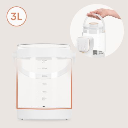 Lionelo - Přístroj na přípravu kojeneckého mléka BABYPRESTO 2.0 1200W/230V White