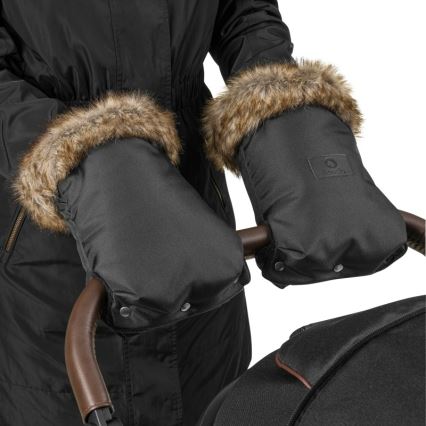 Lionelo - Rukávníky na kočárek HANDMUFF Black