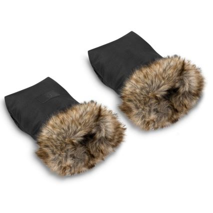 Lionelo - Rukávníky na kočárek HANDMUFF Black