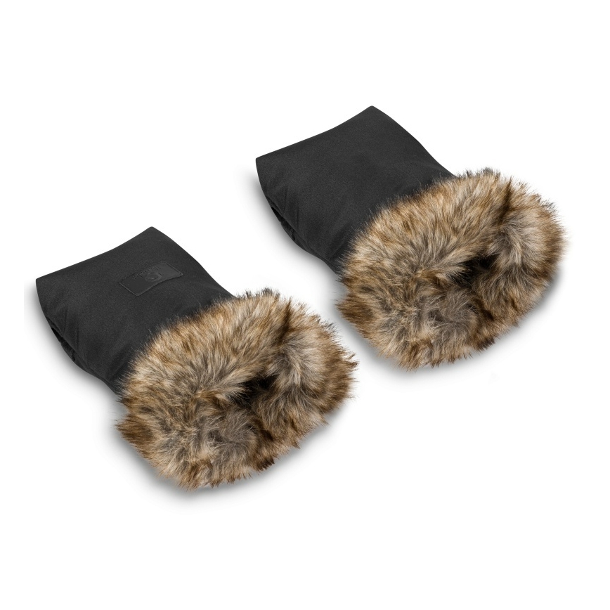 Lionelo - Rukávníky na kočárek HANDMUFF Black