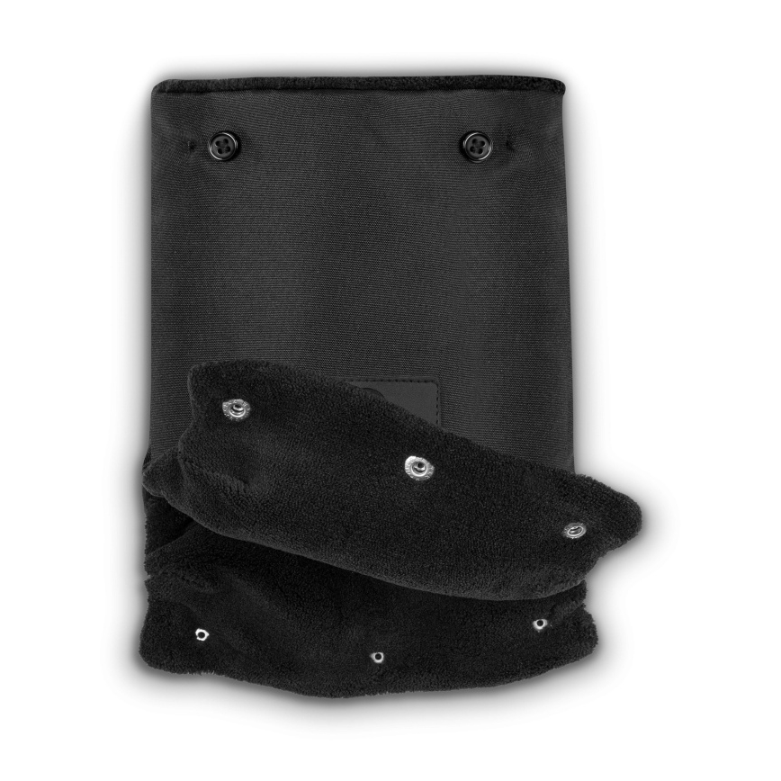 Lionelo - Rukávníky na kočárek HANDMUFF Black