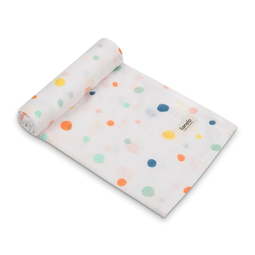 Lionelo - SADA 3x Bambusová plena BAMBOO SET 70x70 cm Dot