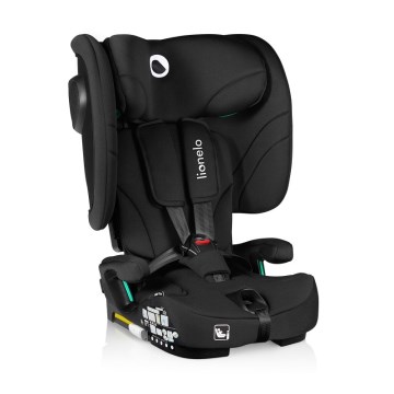 Lionelo - Skládací autosedačka NELLY i-Size 76-150 cm Black Carbon