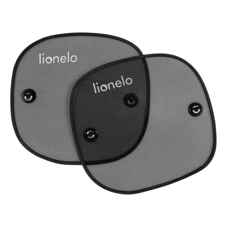 Lionelo - Sluneční clona s přísavkou SUNSHADE 2 ks Black