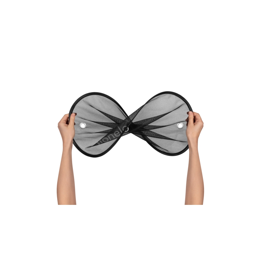 Lionelo - Sluneční clona s přísavkou SUNSHADE 2 ks Black