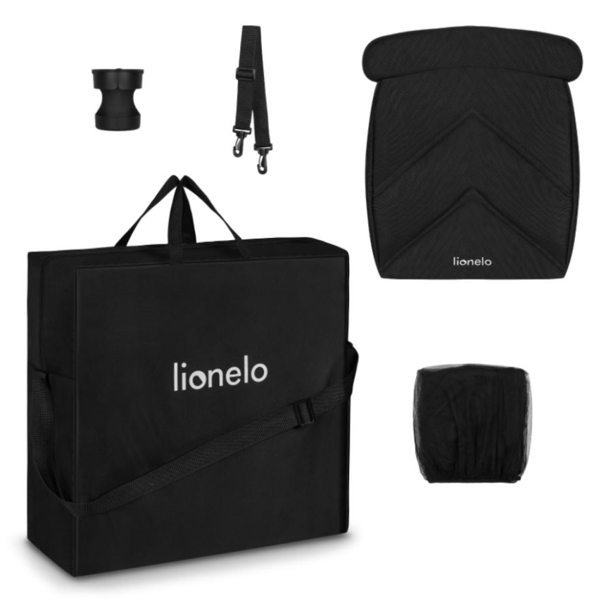 Lionelo - Sportovní kočárek CLOE černá/šedá
