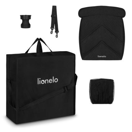 Lionelo - Sportovní kočárek CLOE černá/zlatá