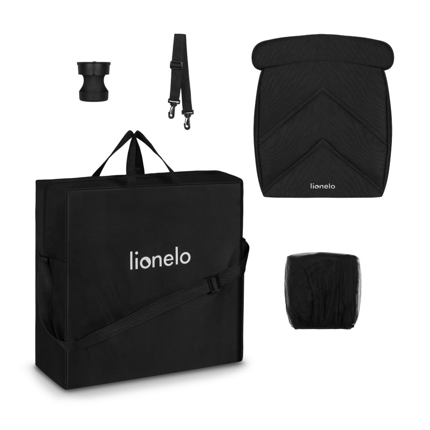 Lionelo - Sportovní kočárek CLOE černá/zlatá