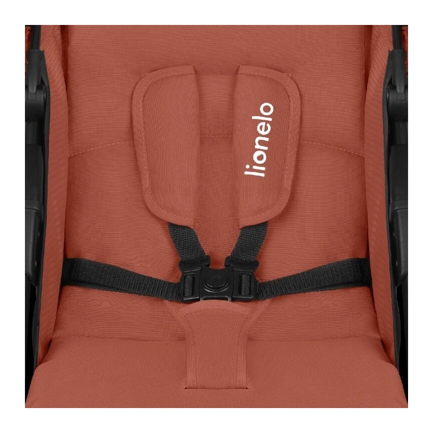 Lionelo - Sportovní kočárek EMMA PLUS cihlová/černá