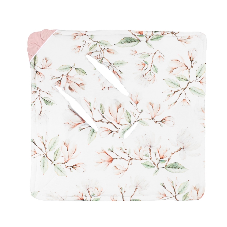 Lionelo - Zavinovačka do autosedačky TRAVEL SWADDLE 90x90 cm Beige Magnolia