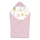 Lionelo - Zavinovačka do autosedačky TRAVEL SWADDLE 90x90 cm Pink Flower