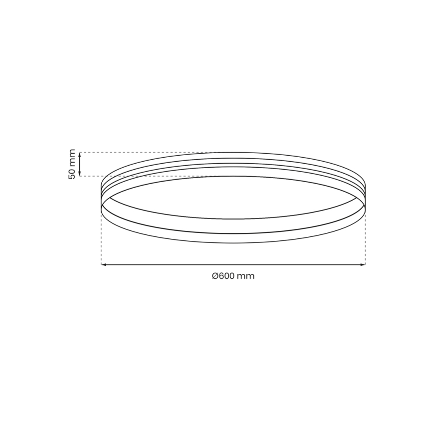 Lištový systém MAGNETIC TRACK pr. 60 cm černá