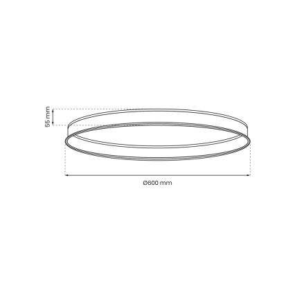 Lištový systém MAGNETIC TRACK pr. 60 cm černá