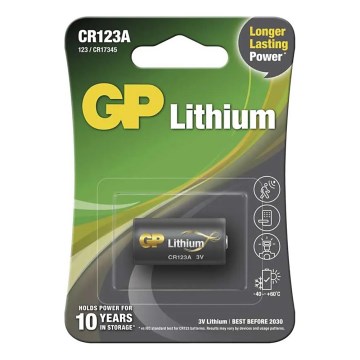Lithiová baterie CR123A GP LITHIUM 3V/1400 mAh