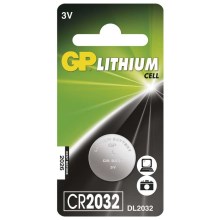 Lithiová baterie knoflíková CR2032 GP LITHIUM 3V/220 mAh