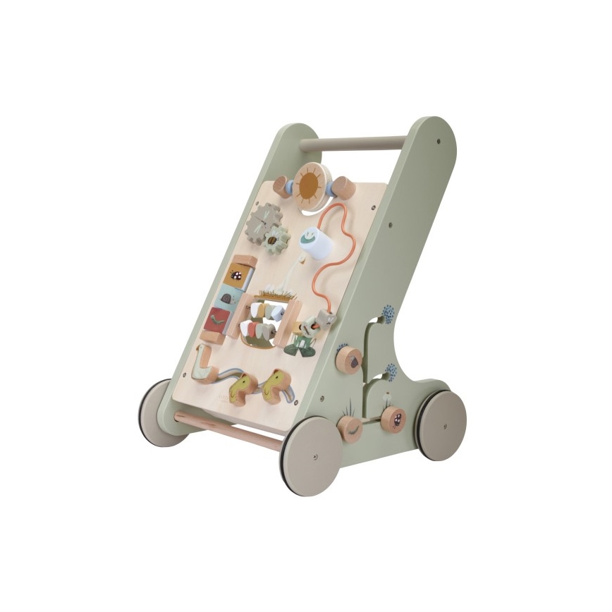 Little Dutch - Dětské chodítko s aktivitami zelená
