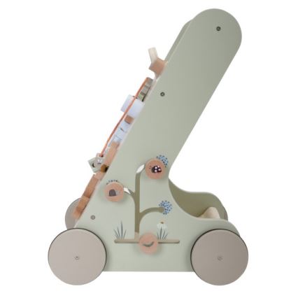 Little Dutch - Dětské chodítko s aktivitami zelená