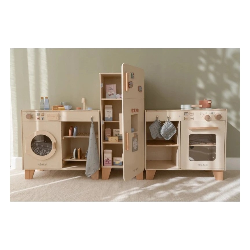 Little Dutch - Dřevěná pračka s příslušenstvím