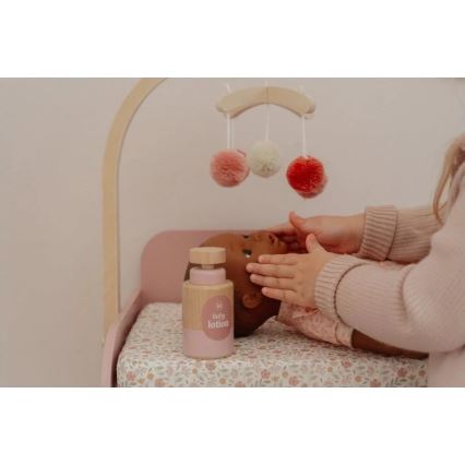 Little Dutch - Dřevěný přebalovací pult pro panenky Soft Flowers