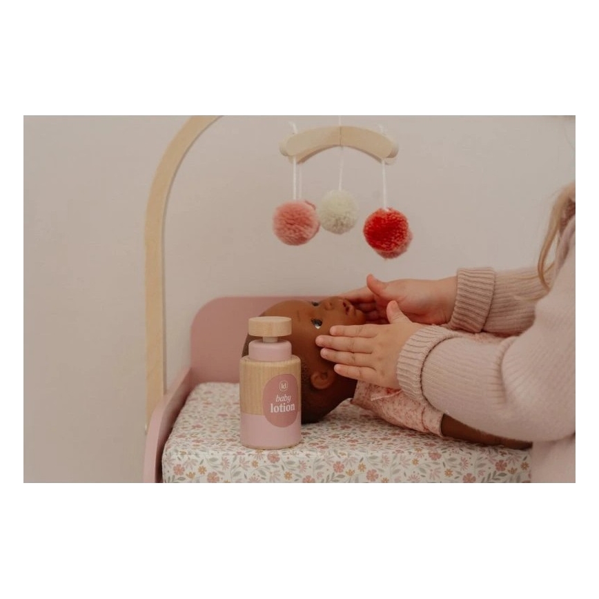 Little Dutch - Dřevěný přebalovací pult pro panenky Soft Flowers