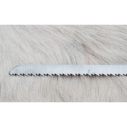 Lovecký damaškový nůž zavazák s pilkou 12 cm jelení paroh