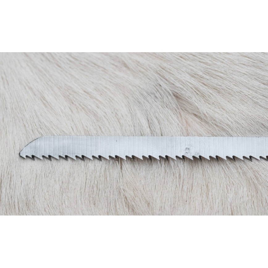 Lovecký damaškový nůž zavazák s pilkou 12 cm jelení paroh