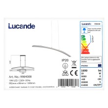 Lucande - LED Lustr na lanku LORIAN LED/19W/230V