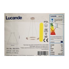 Lucande - LED Stmívatelný lustr na lanku LYANI LED/20,5W/230V