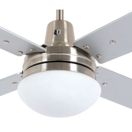 Lucci Air 210334 - Stropní ventilátor AIRFUSION QUEST 1xE27/60W/230V dřevo/matný chrom + dálkové ovládání