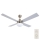 Lucci Air 210334 - Stropní ventilátor AIRFUSION QUEST 1xE27/60W/230V dřevo/matný chrom + dálkové ovládání