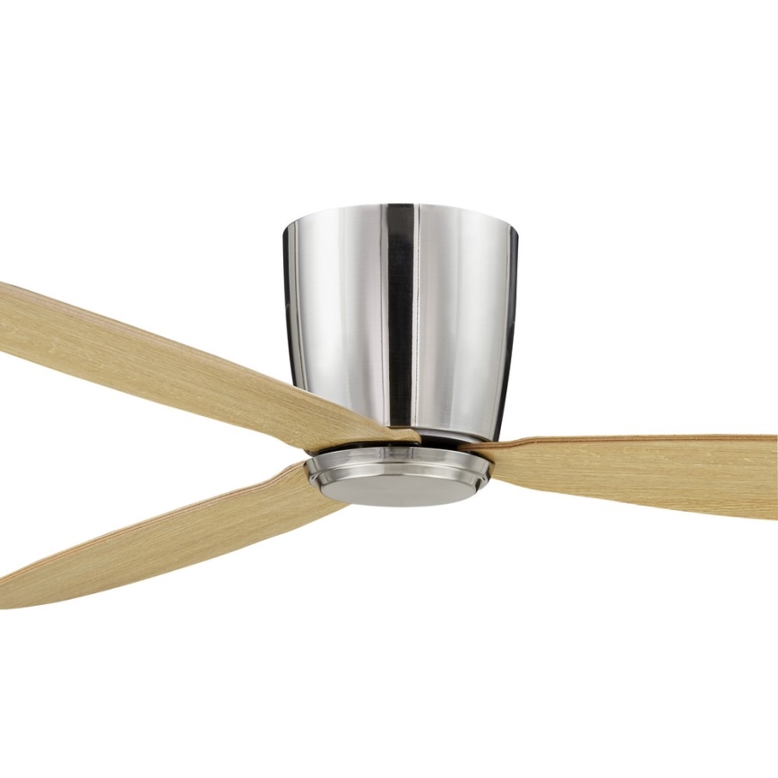 Lucci air 210519 - Stropní ventilátor AIRFUSION RADAR lesklý chrom/dřevo + dálkové ovládání