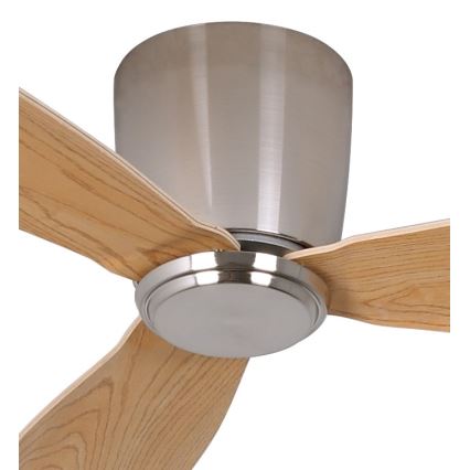 Lucci air 210519 - Stropní ventilátor AIRFUSION RADAR lesklý chrom/dřevo + dálkové ovládání