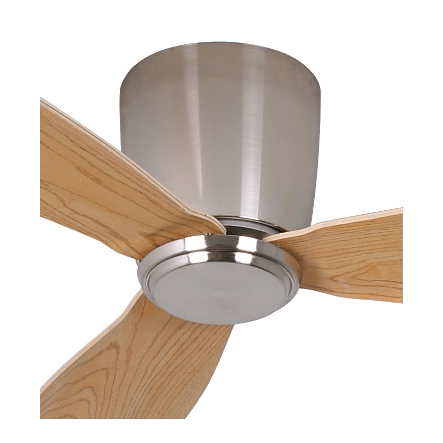Lucci air 210519 - Stropní ventilátor AIRFUSION RADAR lesklý chrom/dřevo + dálkové ovládání