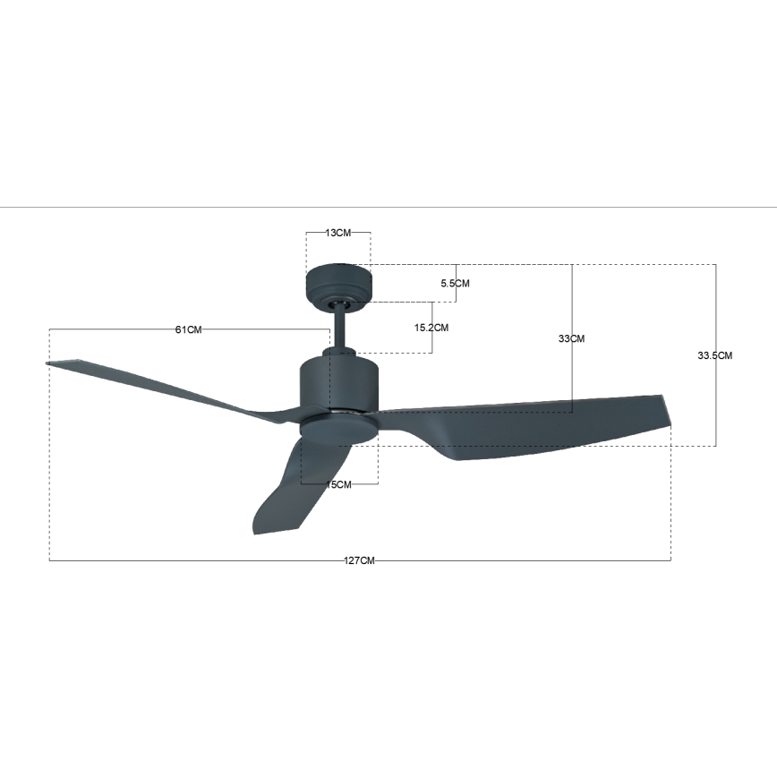 Lucci Air 210527 - Stropní ventilátor AIRFUSION CLIMATE II černá + dálkové ovládání