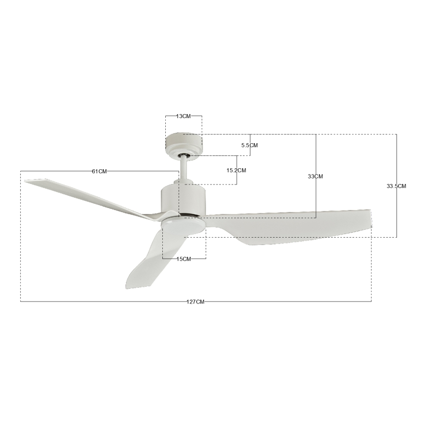 Lucci Air 210528 - Stropní ventilátor AIRFUSION CLIMATE II bílá + dálkové ovládání
