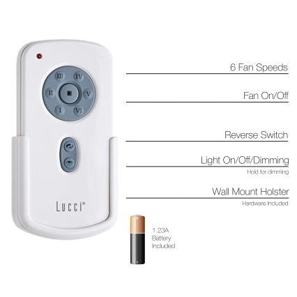 Lucci Air 21052TRS - Dálkové ovládání pro ventilátory CLIMATE, RADAR, FRASER 1x23A