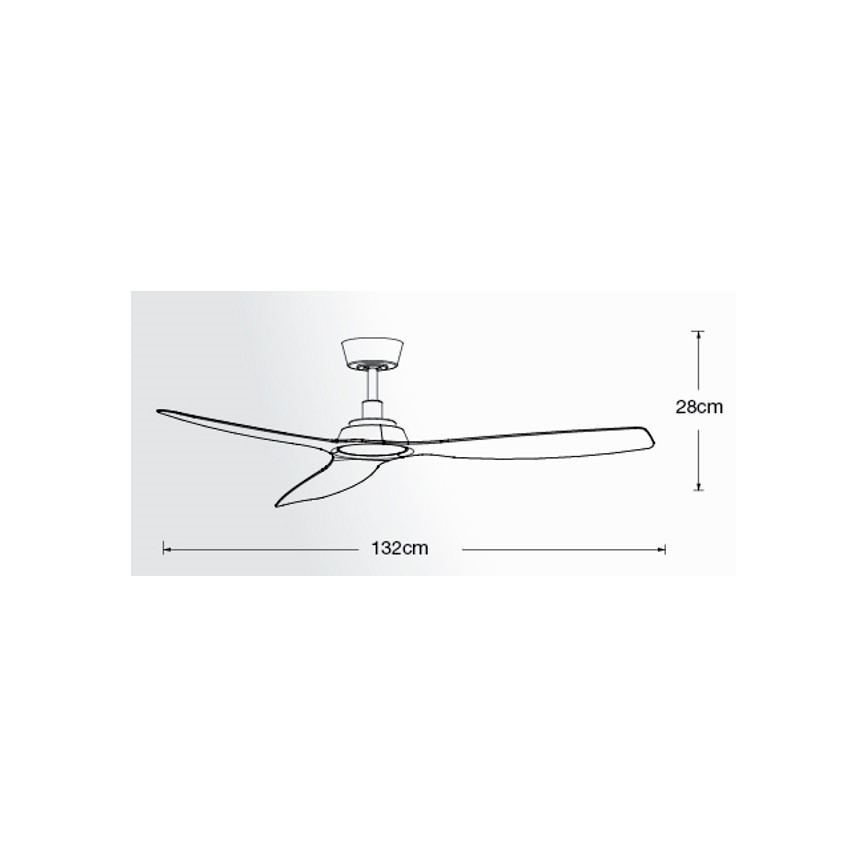 Lucci Air 210651 - Stropní ventilátor MOTO černá + dálkové ovládání