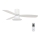 Lucci Air 210661 - LED Stmívatelný stropní ventilátor FLUSSO 1xGX53/18W/230V dřevo/bílá pr. 132 cm + dálkové ovládání