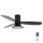 Lucci Air 210662 - LED Stmívatelný stropní ventilátor FLUSSO 1xGX53/18W/230V dřevo/černá + dálkové ovládání