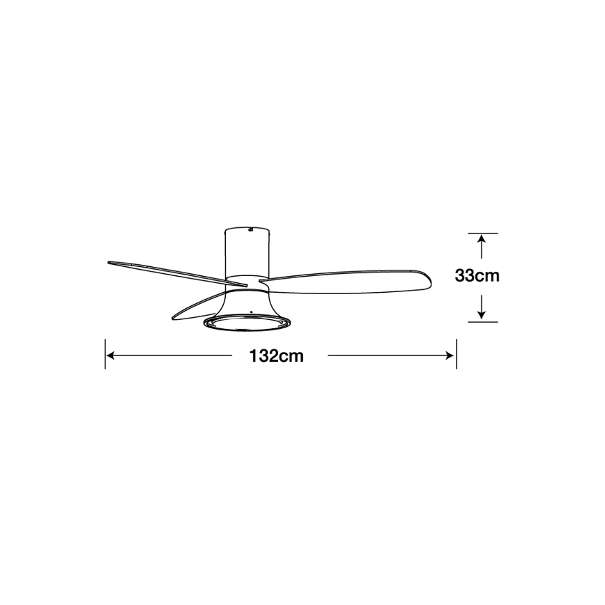 Lucci Air 210663 - LED Stmívatelný stropní ventilátor FLUSSO 1xGX53/18W/230V hnědá + dálkové ovládání