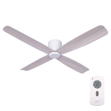 Lucci air 210986 - Stropní ventilátor FRASER bílá/dřevo + dálkové ovládání