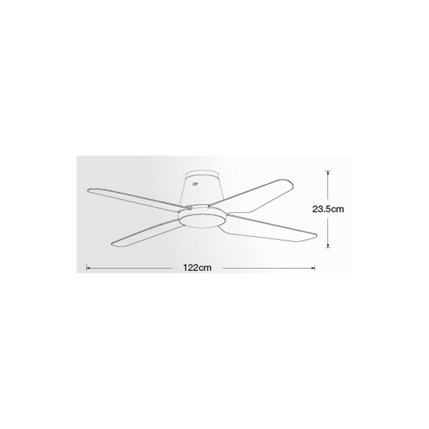 Lucci air 213001 - LED Stropní ventilátor AIRFUSION ARIA LED/18W/230V bílá pr. 122 cm + dálkové ovládání