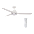 Lucci air 213055 - LED Stropní ventilátor SHOALHAVEN GX53/17W/230V pavlovnie/bílá pr. 142 cm + dálkové ovládání