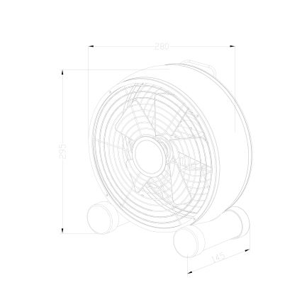 Lucci air 213120 - Stolní ventilátor BREEZE černá