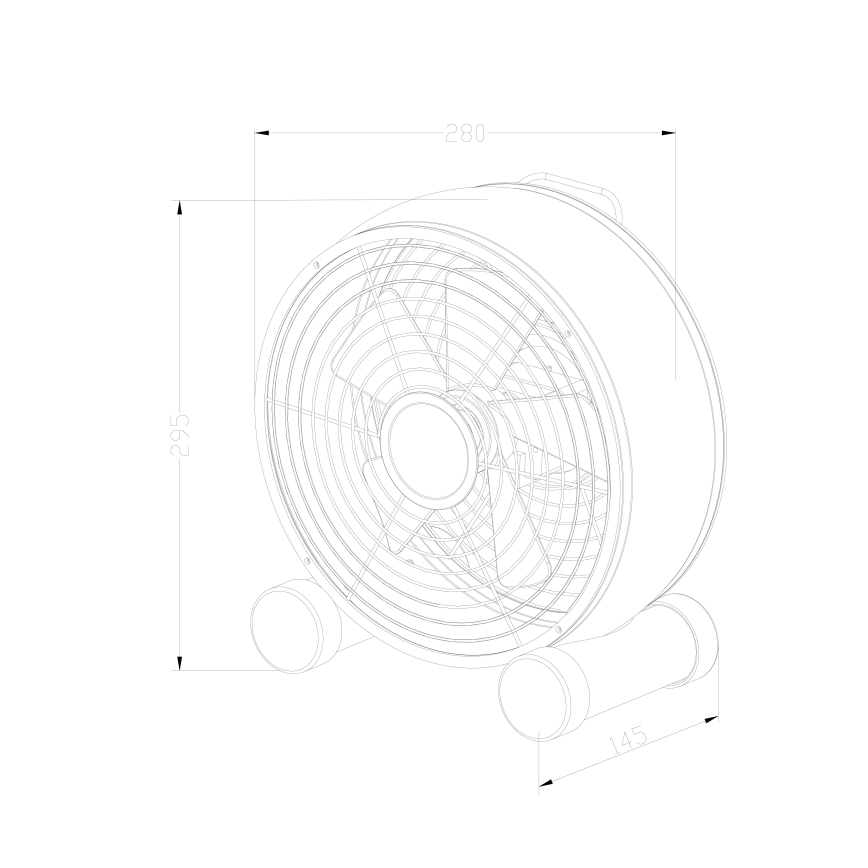 Lucci air 213121 - Stolní ventilátor BREEZE hnědá